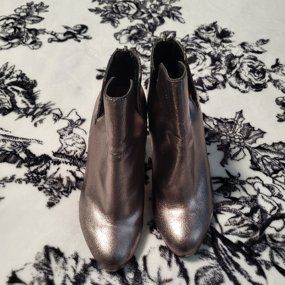 Zara Trafaluc Silver Ankle Boots, 6 - Picture 5 of 12